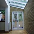 A "lean to" transformed into a delightful conservatory 